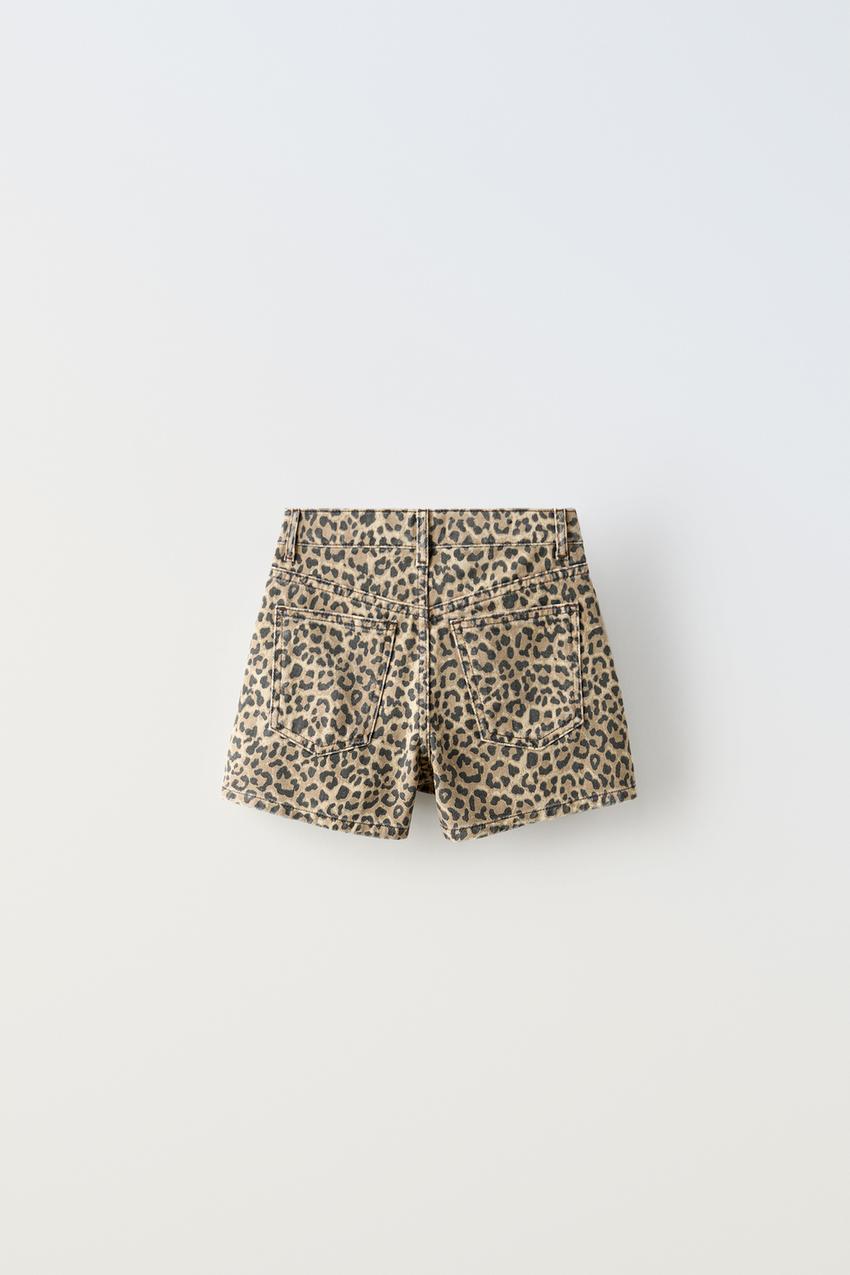Short falda animal print