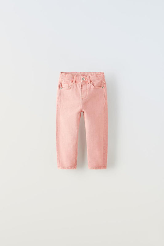Pantalon regular fit rosa