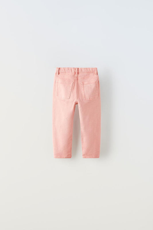 Pantalon regular fit rosa