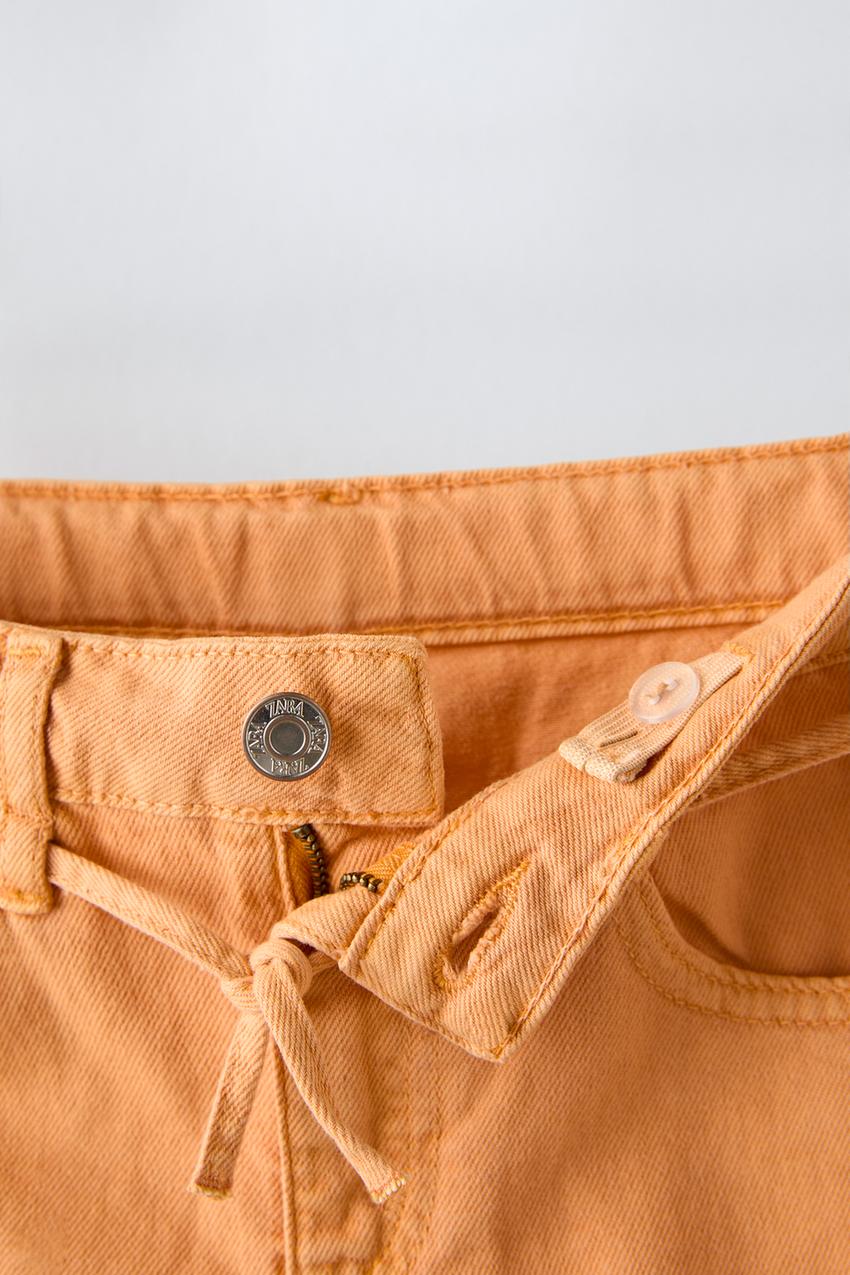 Short jean cordon