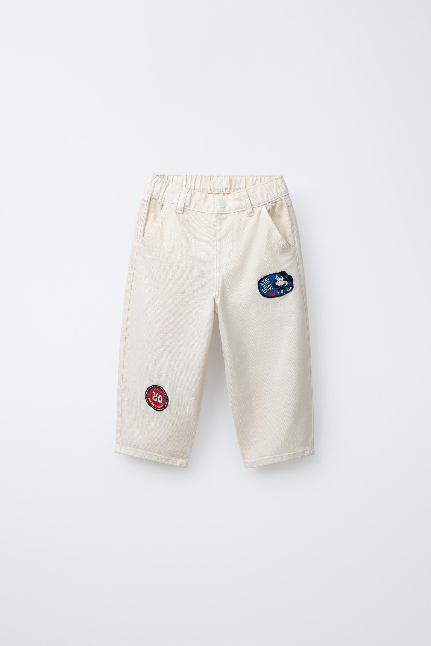 Pantalon sarga baggy mickey mouse