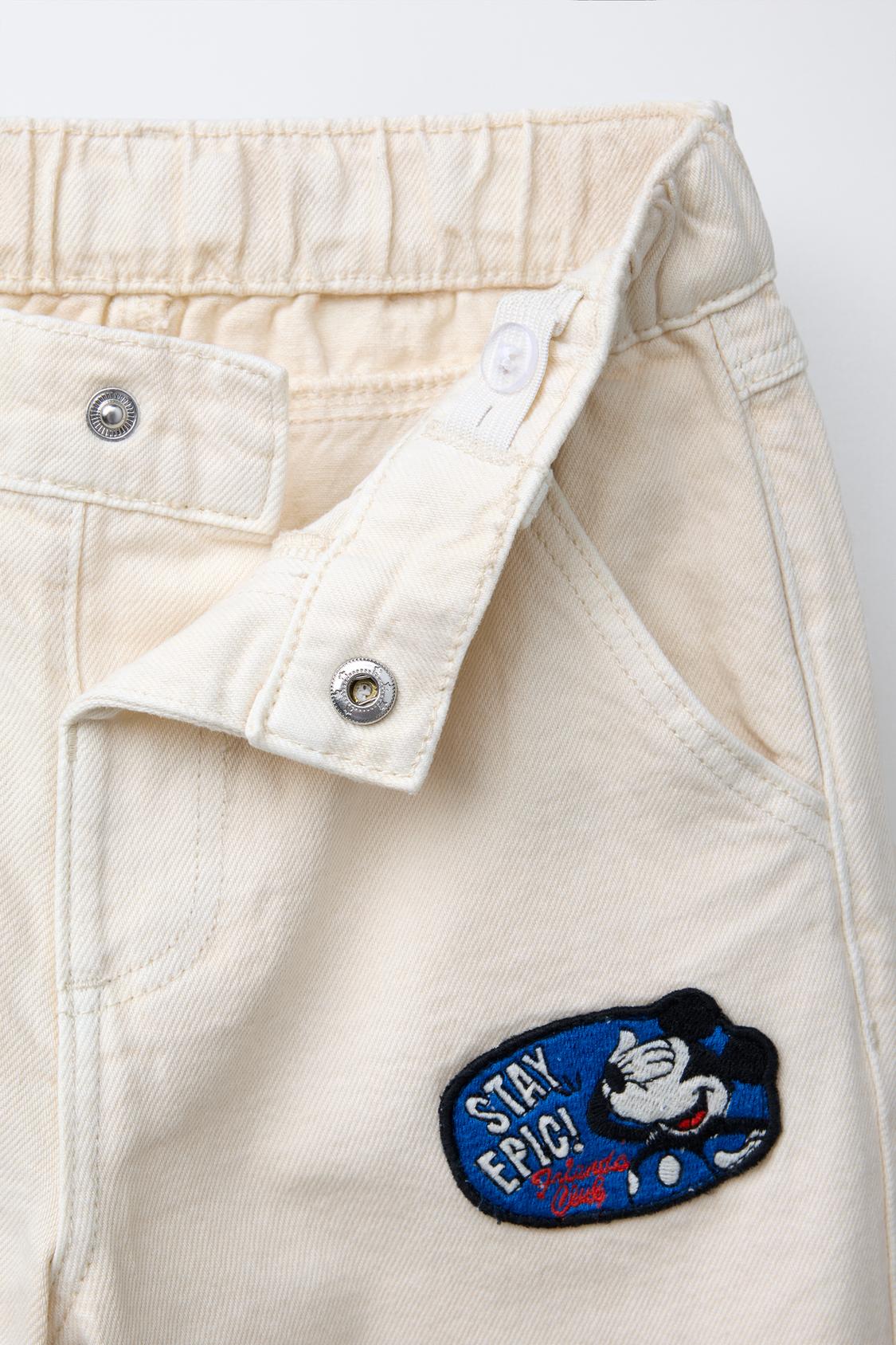 Pantalon sarga baggy mickey mouse