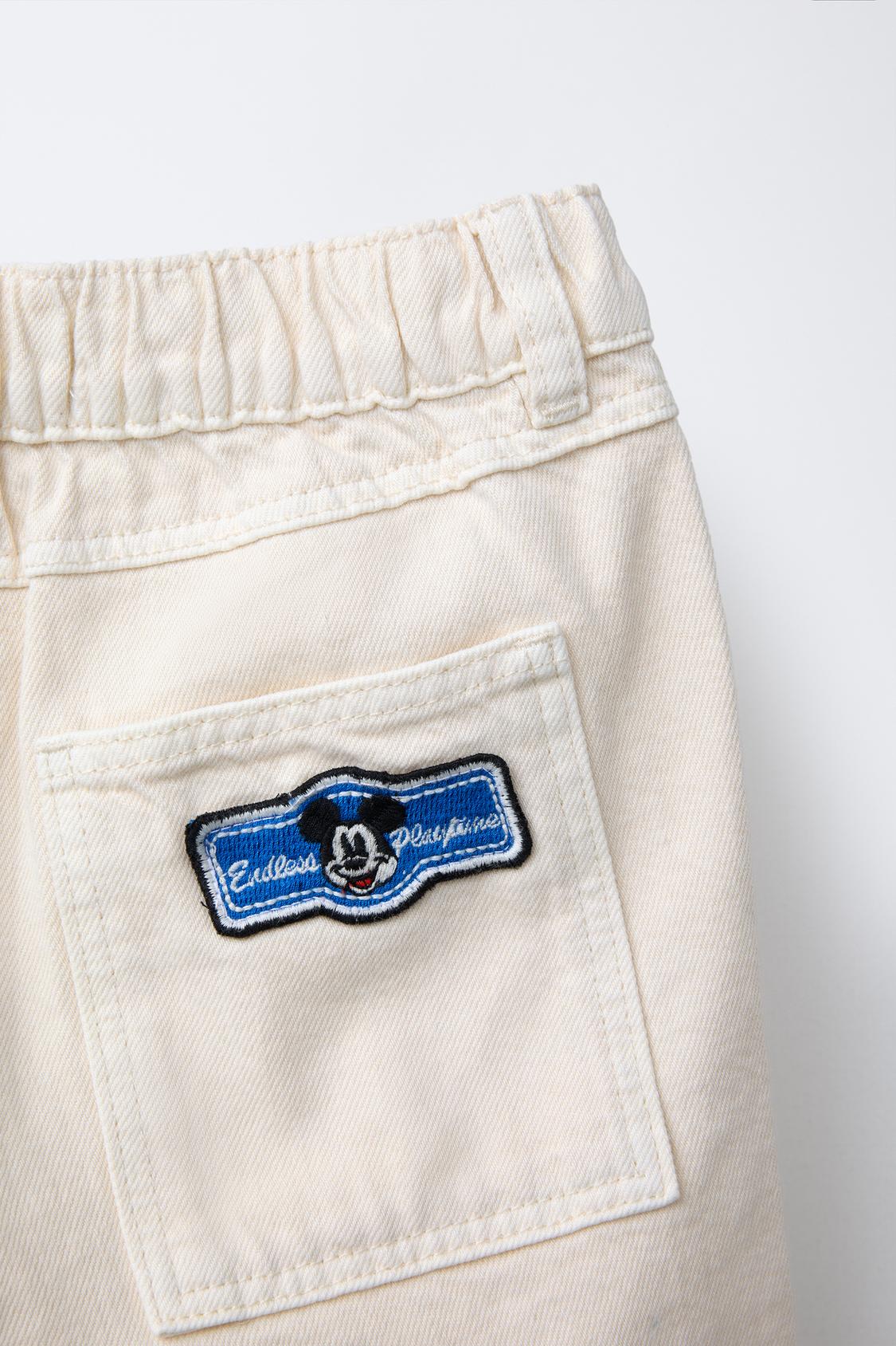 Pantalon sarga baggy mickey mouse