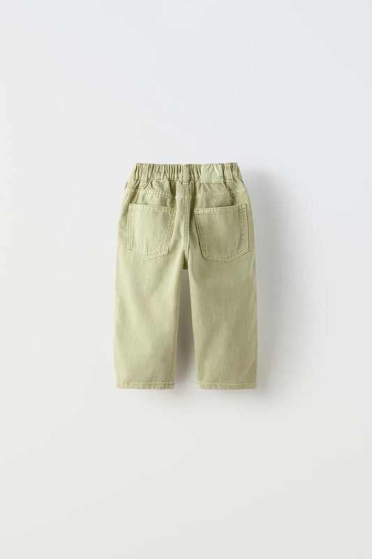 Jeans balloon fit verde