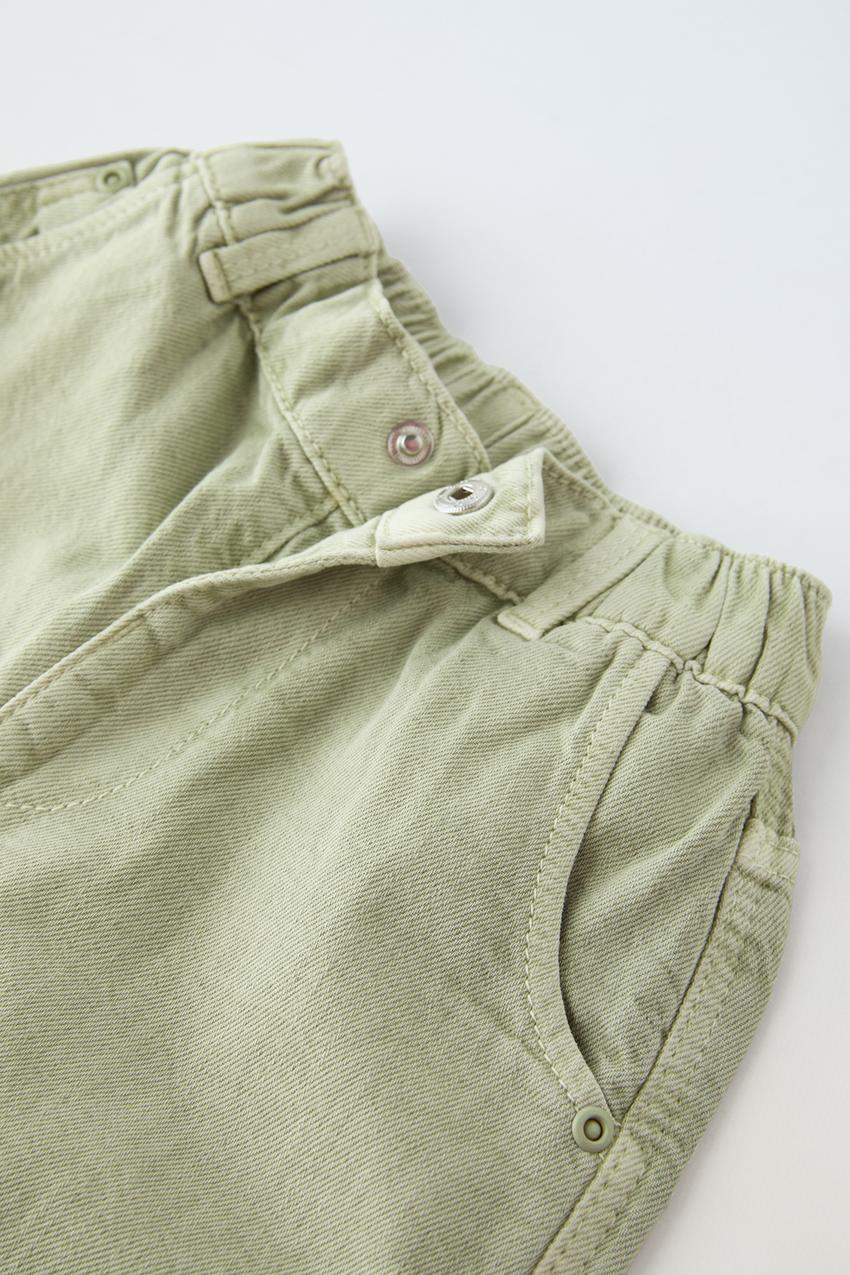 Jeans balloon fit verde