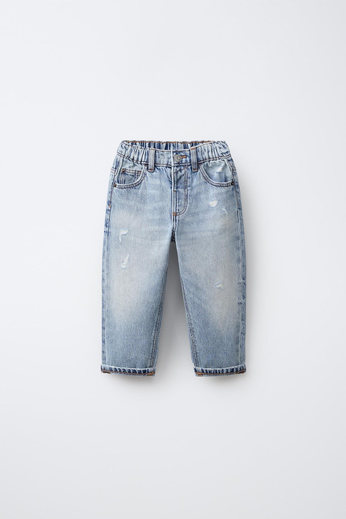 Pantalon jean straight rotos