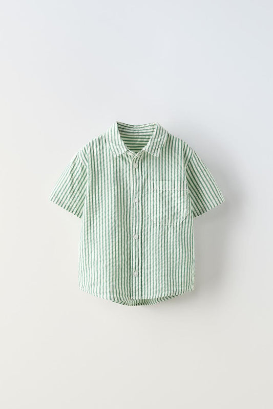 Camisa rayas verde