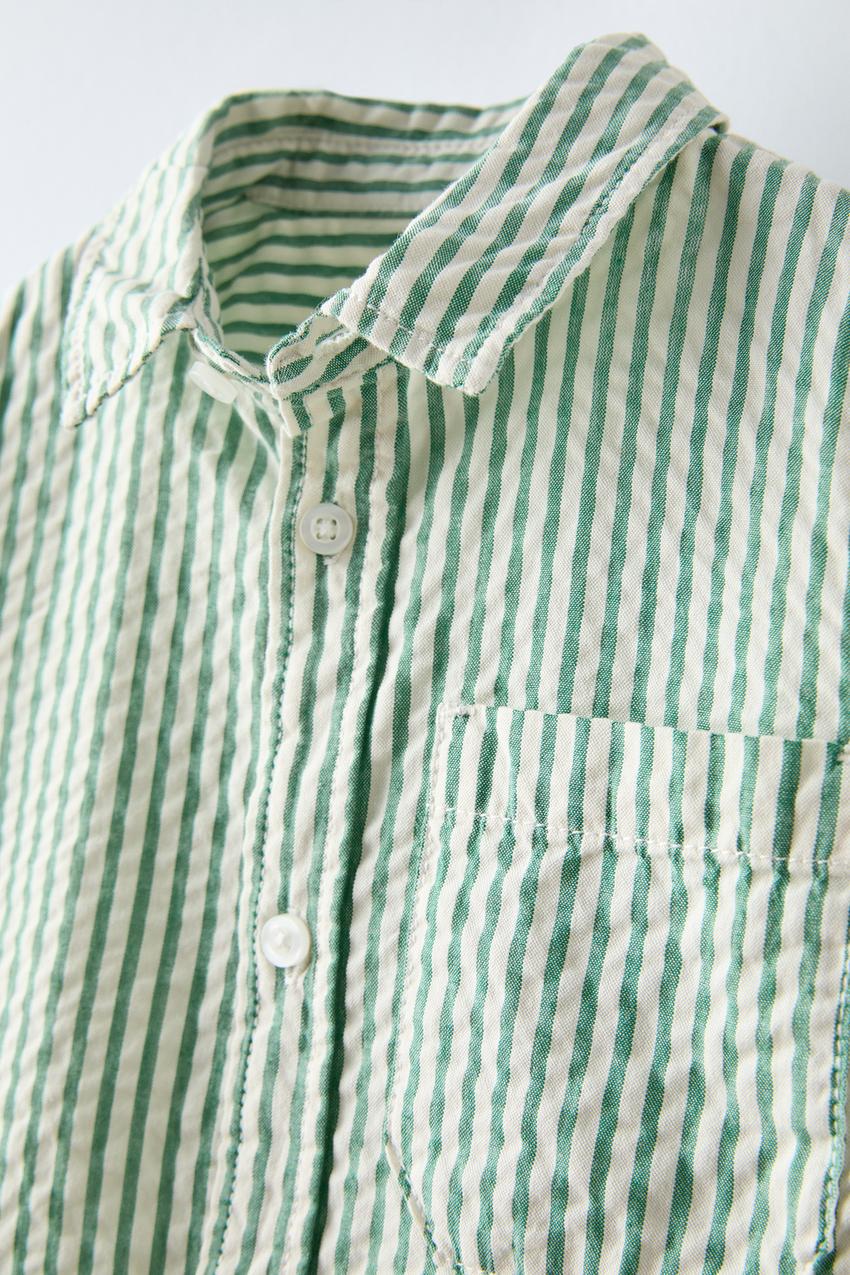 Camisa rayas verde