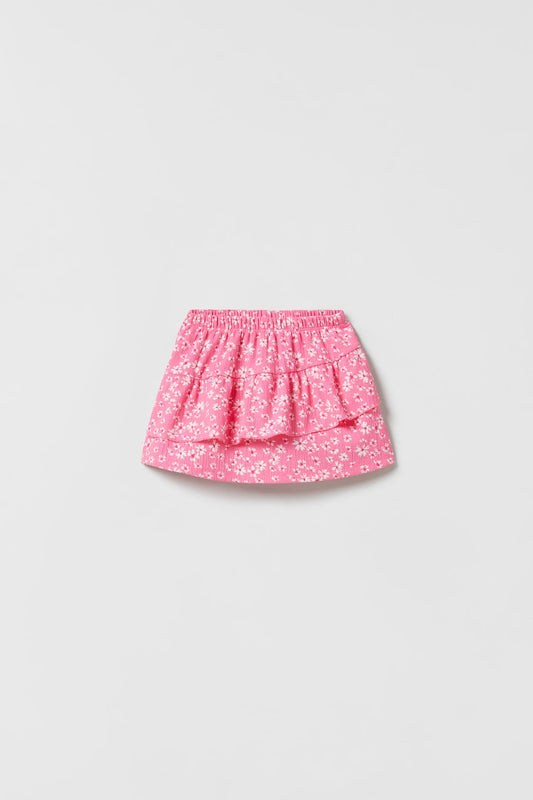 Short falda flores