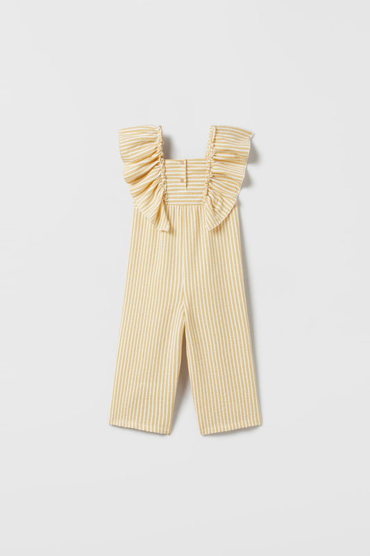 Enterizo rayas con volantes