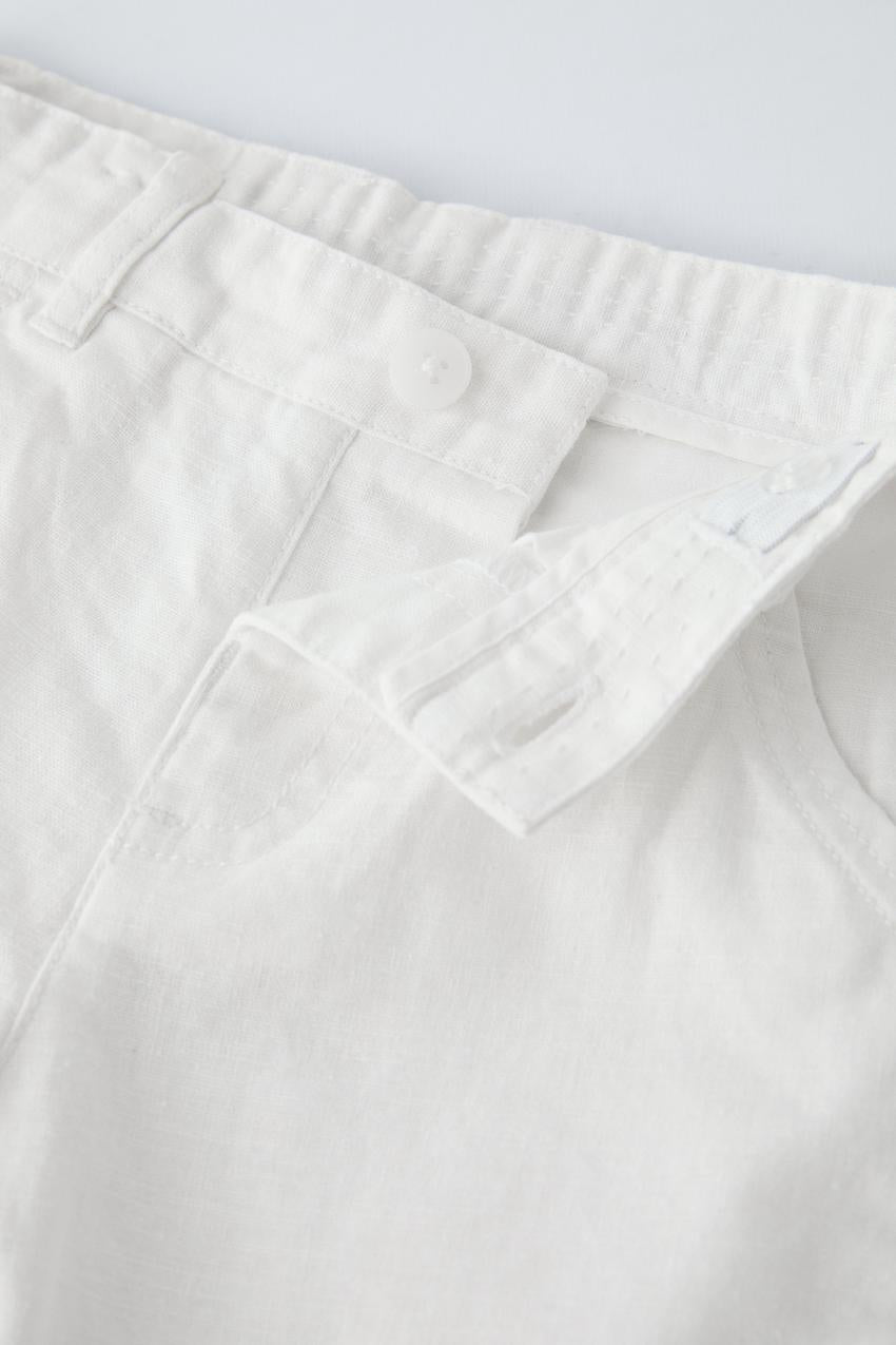 Short blanco con suspensor