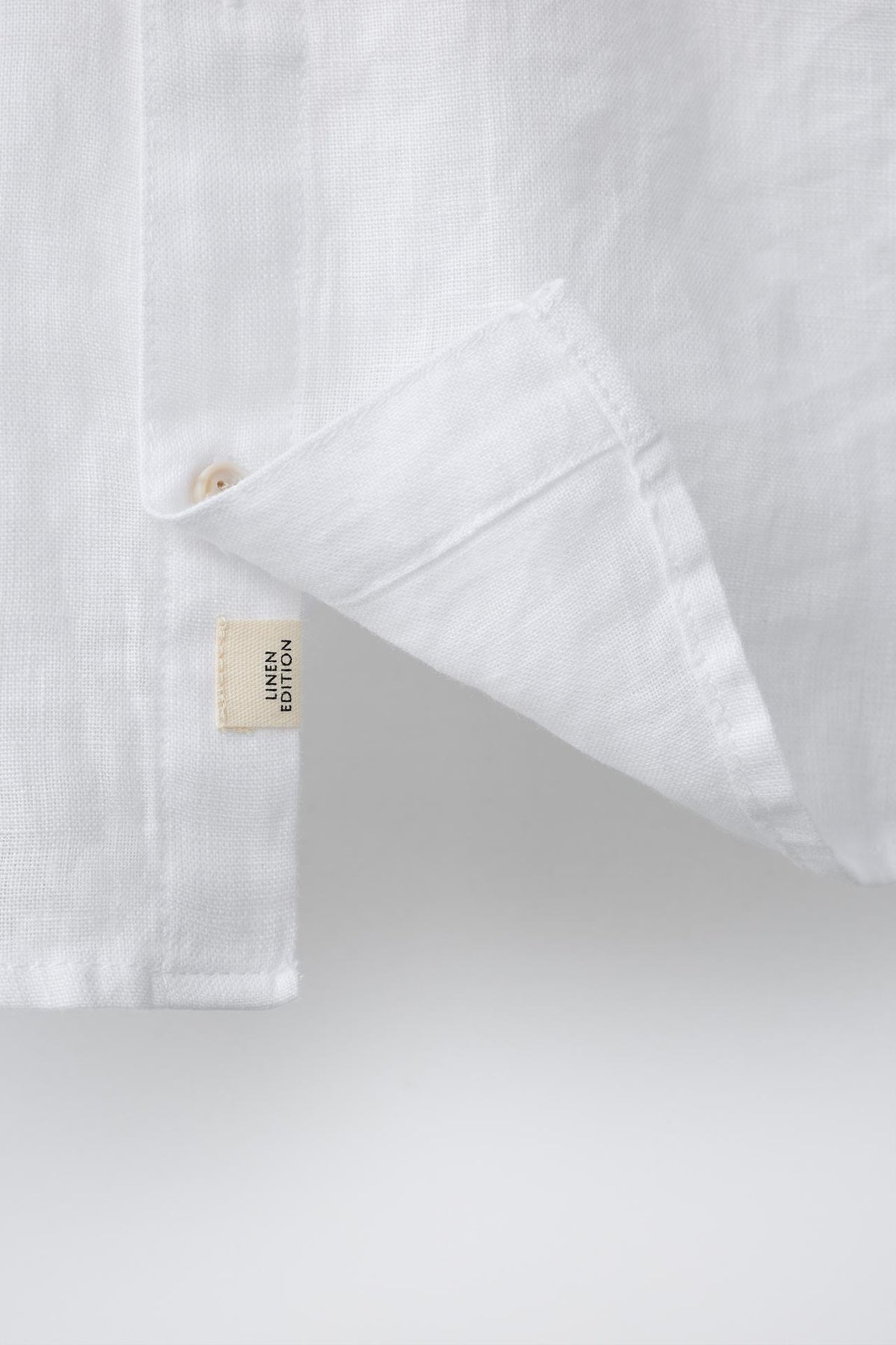Camisa lino manga corta