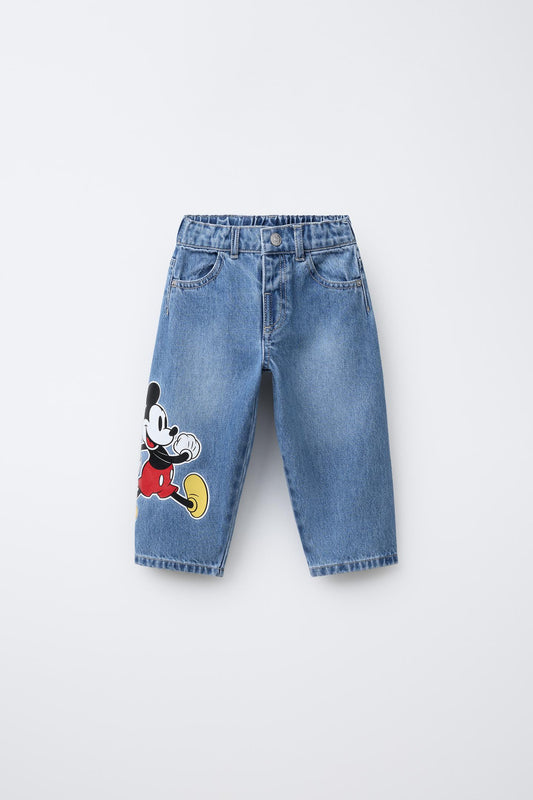 Jeans baggy mickey mouse
