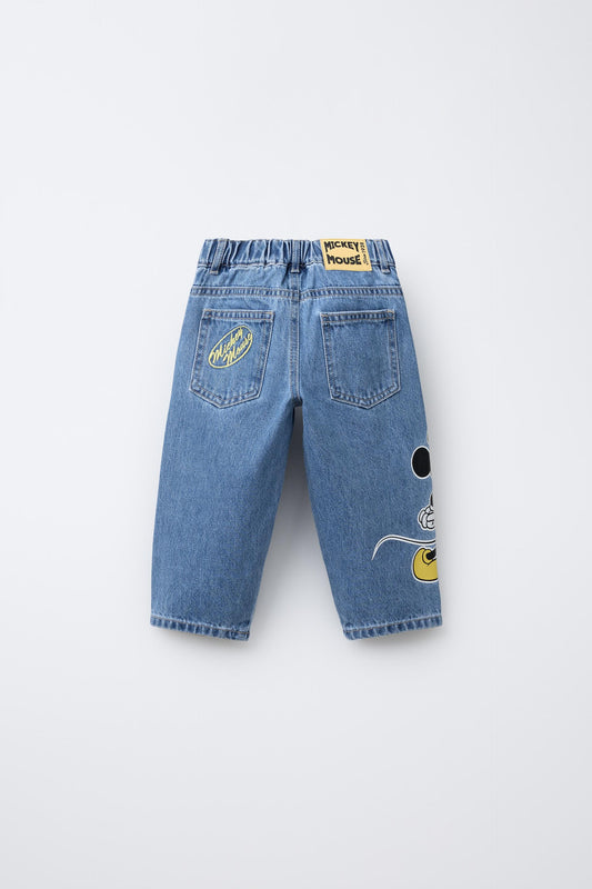 Jeans baggy mickey mouse