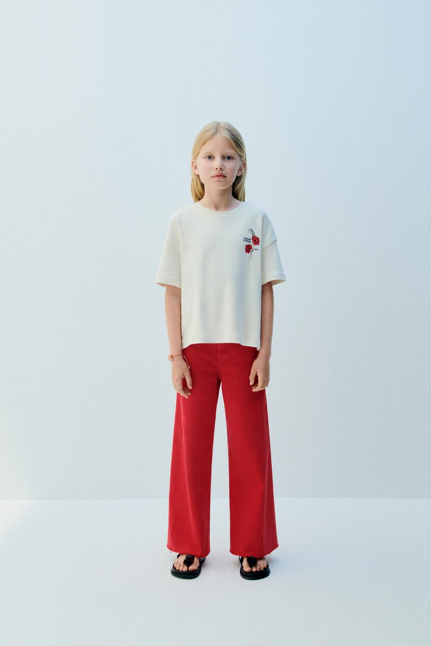 Jeans marine rojo