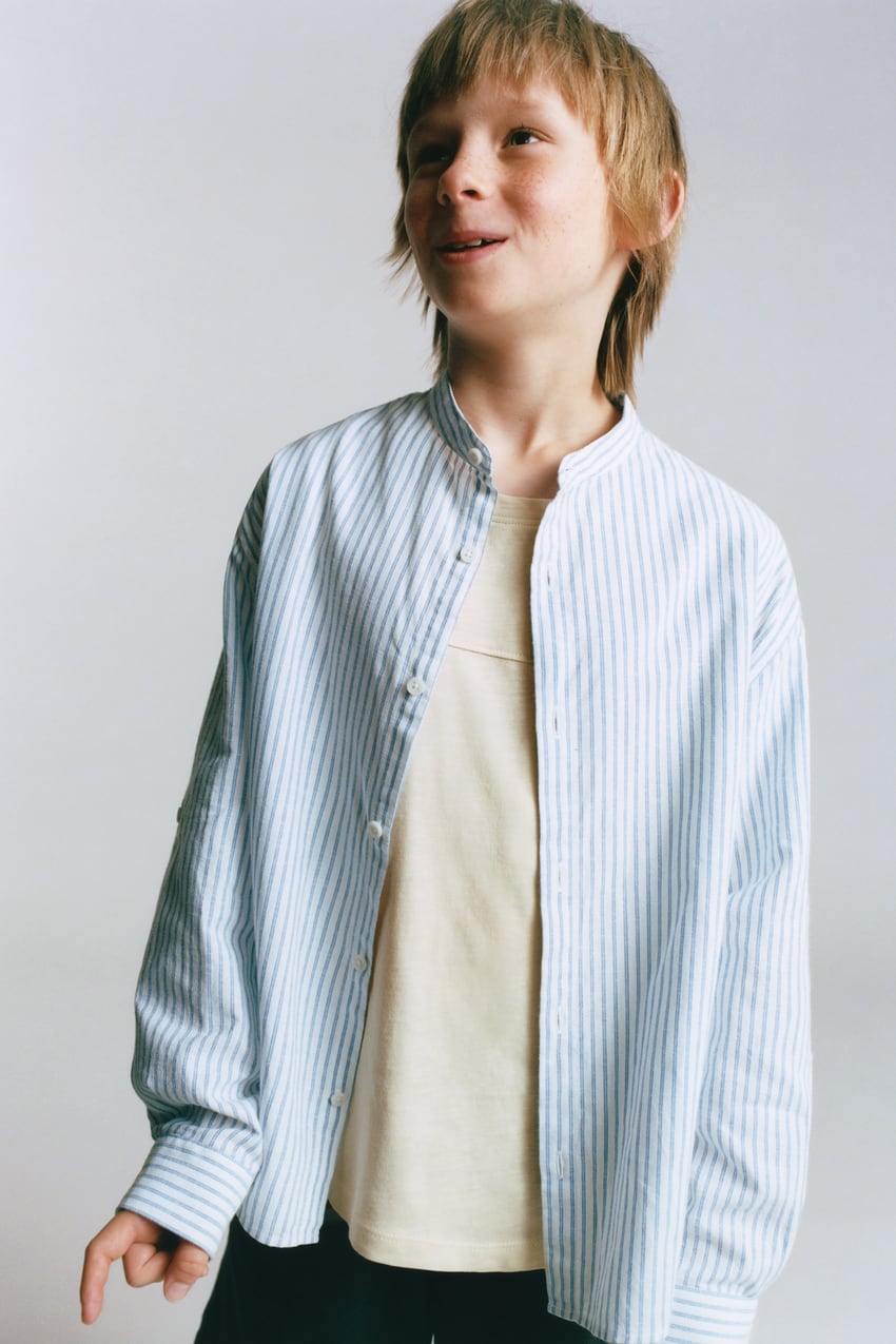 Camisa estructura rayas