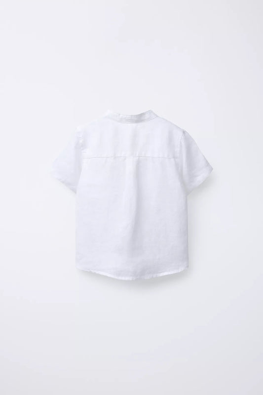 Camisa cuello mao lino
