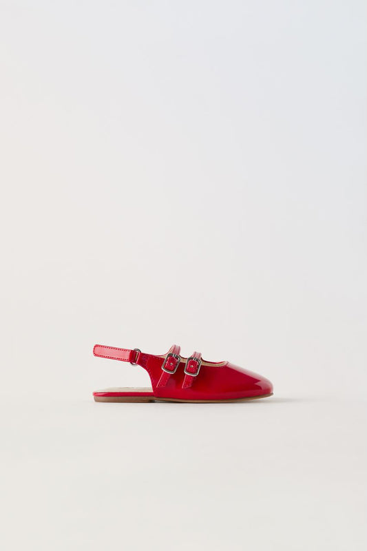 Zapato bailarina roja