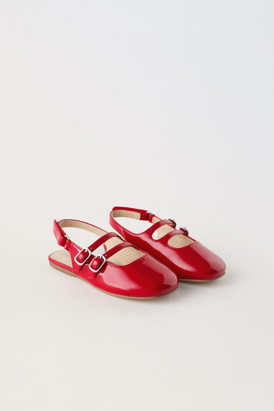 Zapato bailarina roja