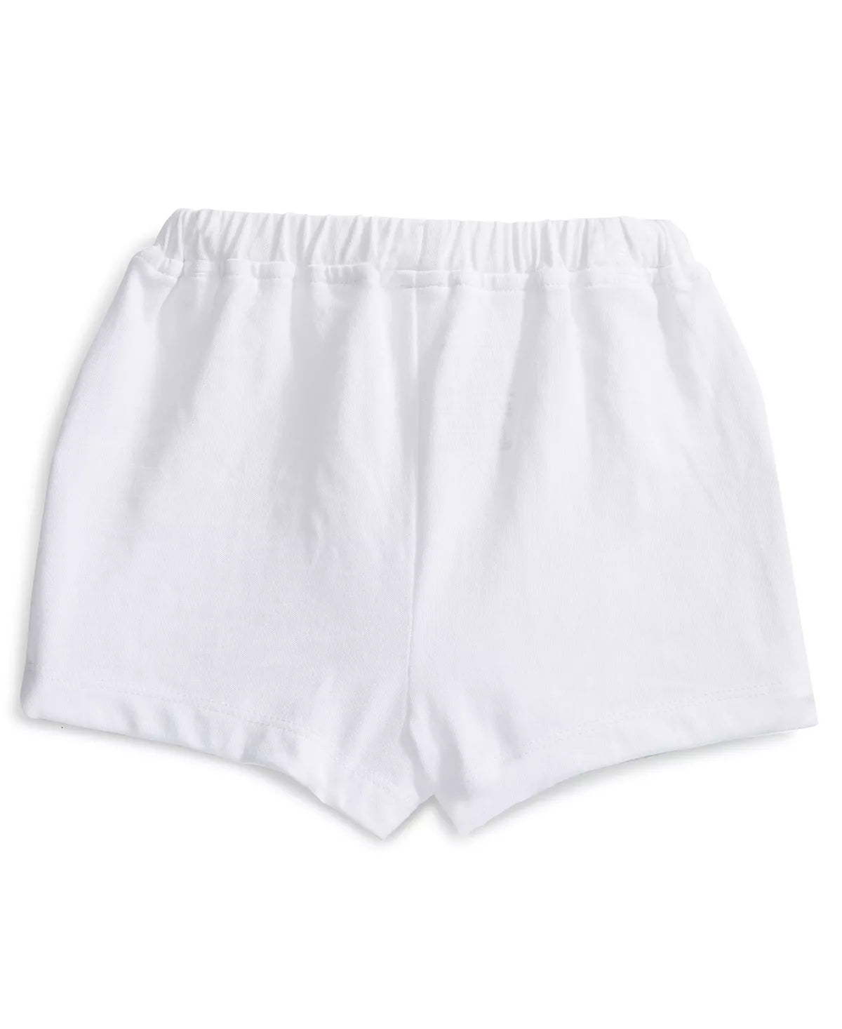 Short blanco con ojales