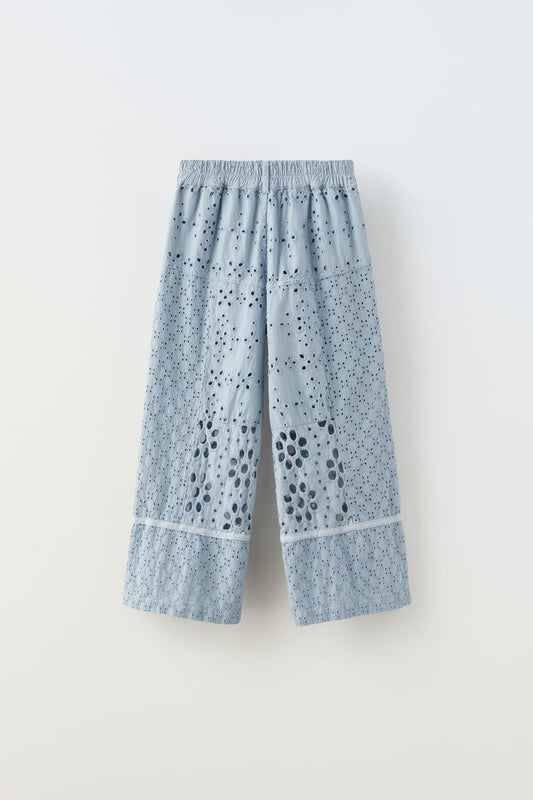 Pantalon bordado patchwork