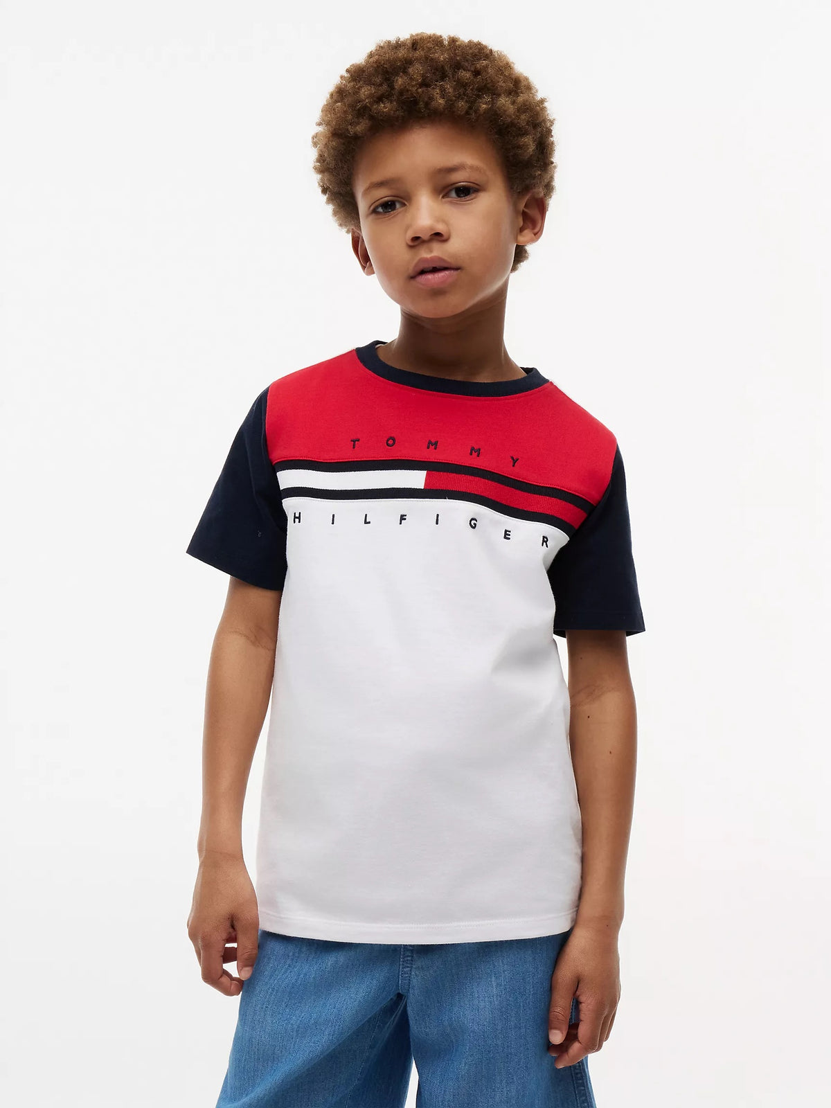 Polera colorblock