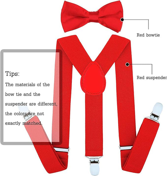 Suspensor con corbata rojo