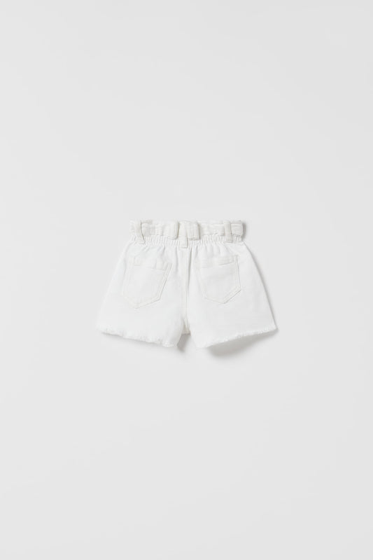 Short jean blanca