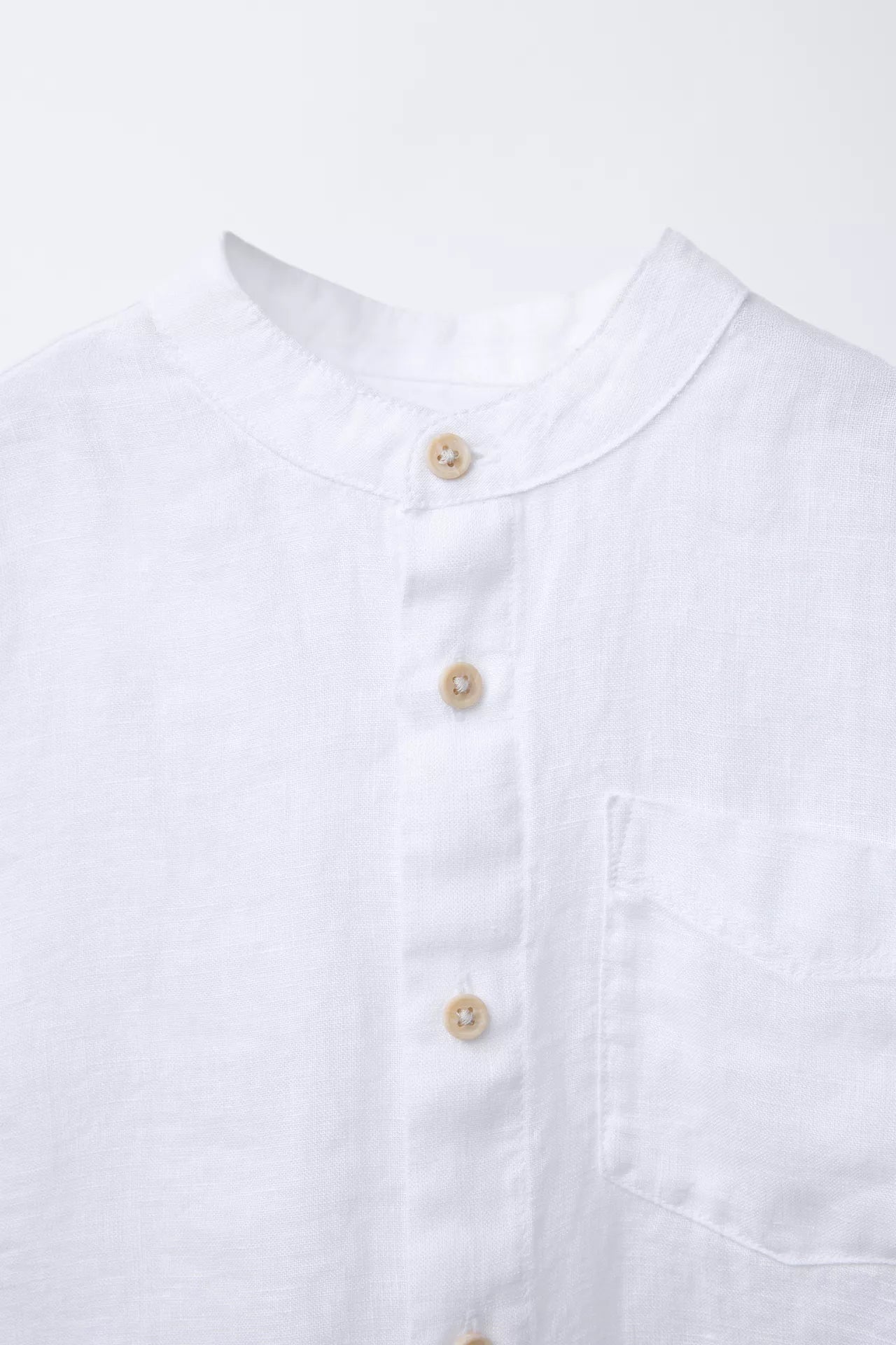 Camisa cuello mao lino