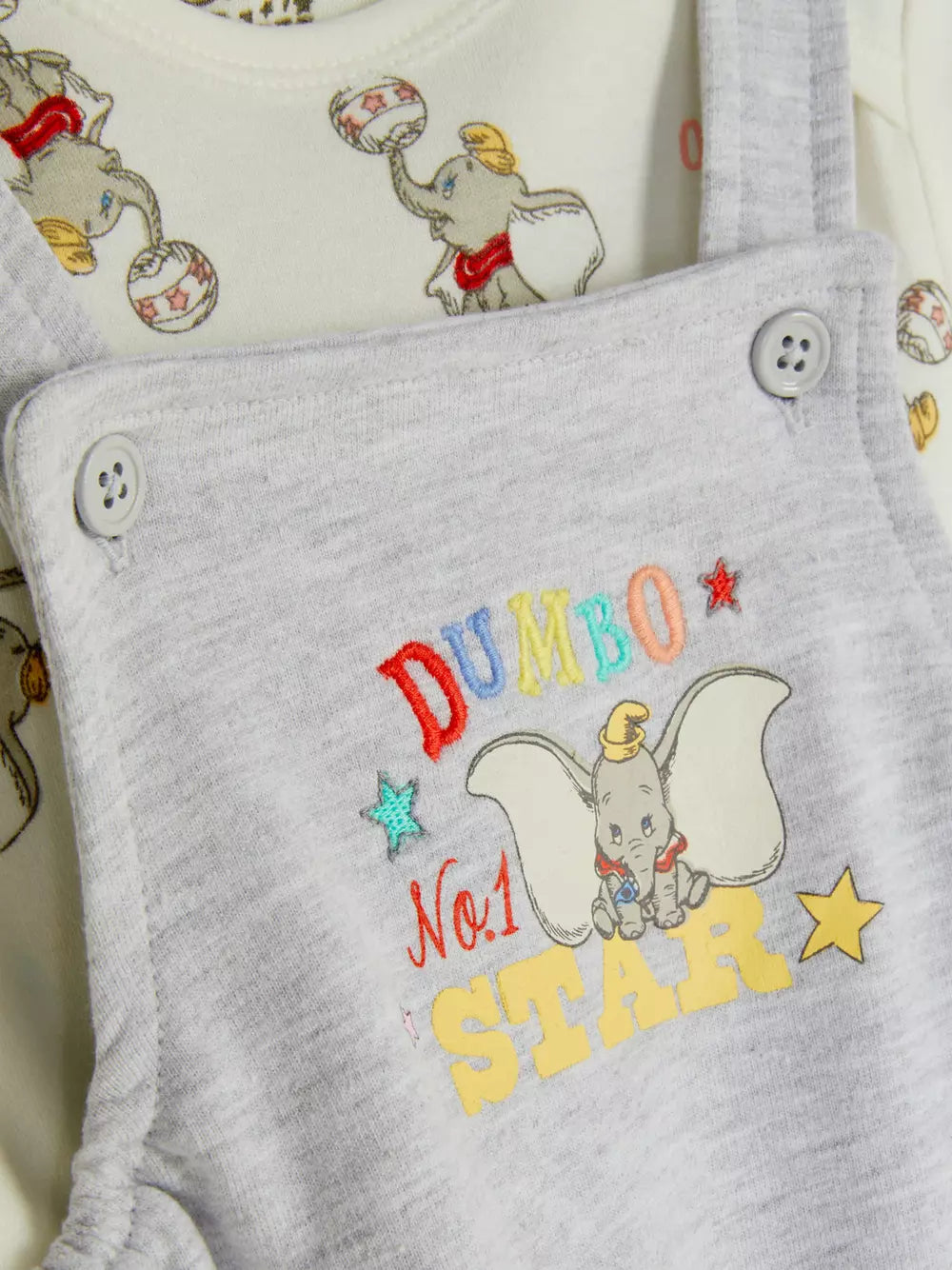 Conjunto de overol y body dumbo