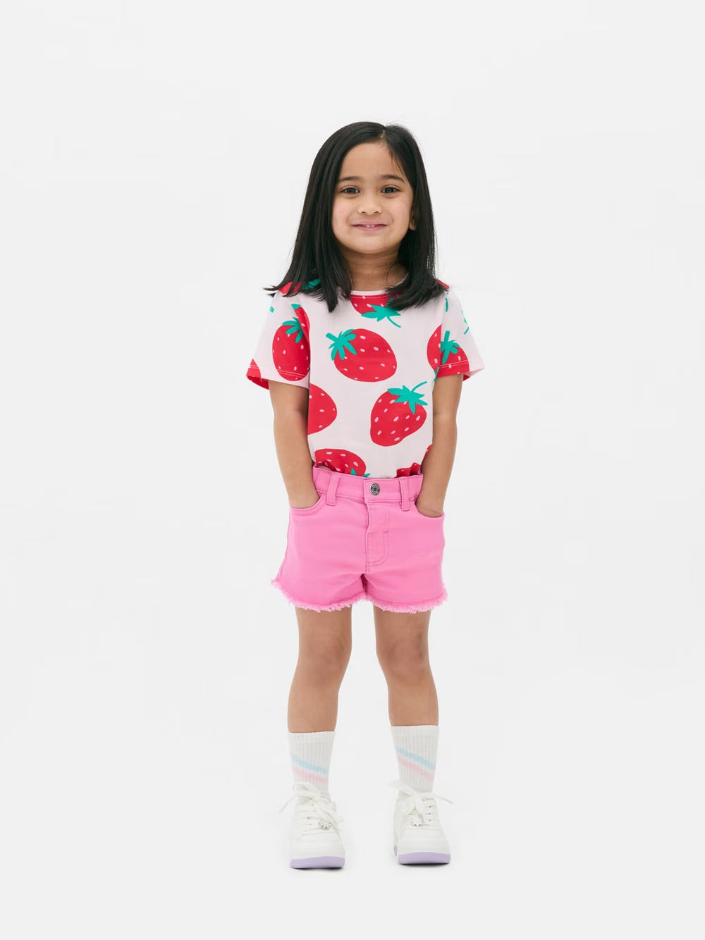 Short jean rosado