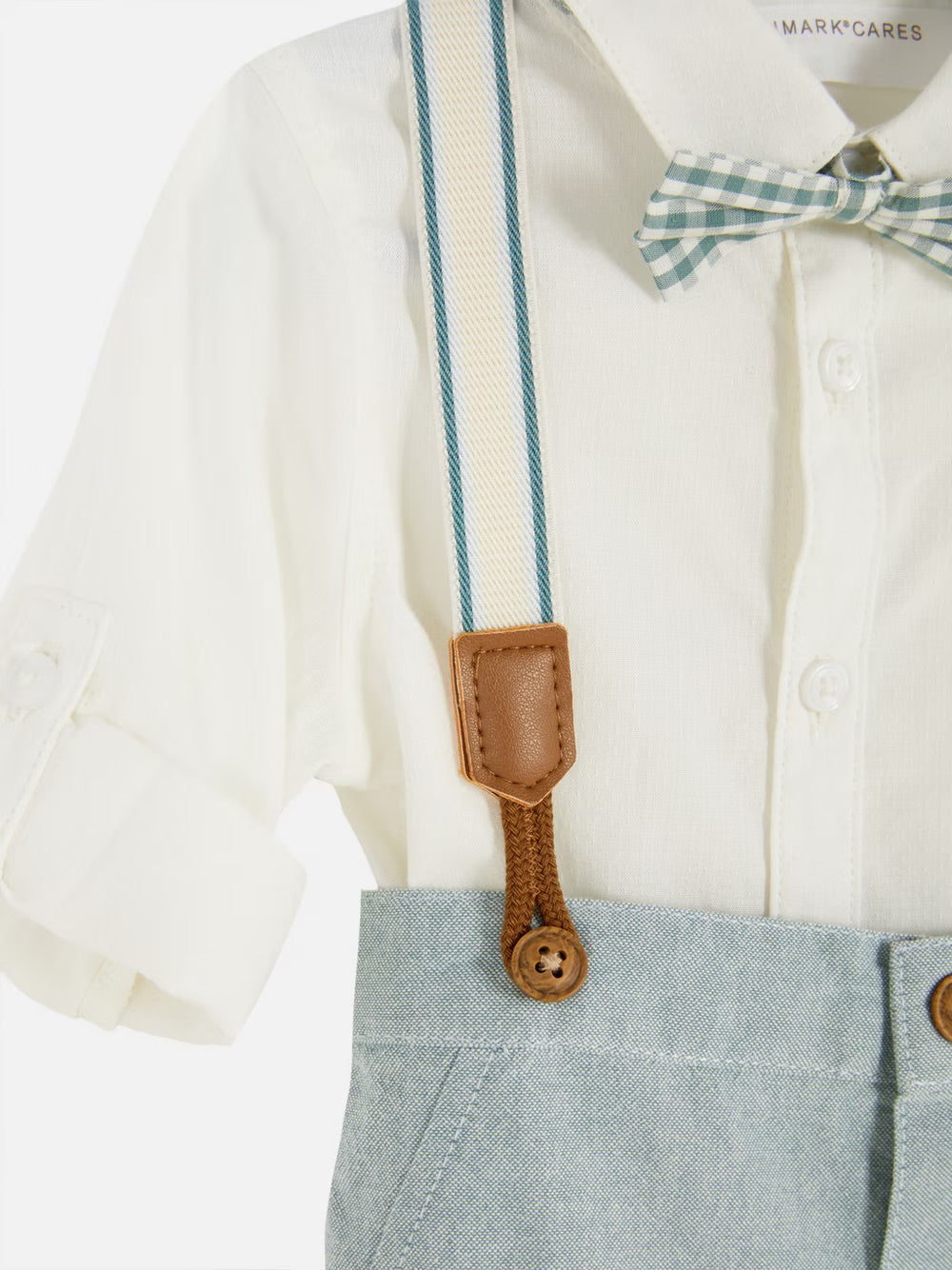 Conjunto con suspensor y corbata