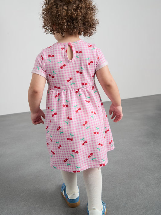 Vestido rosado cherry