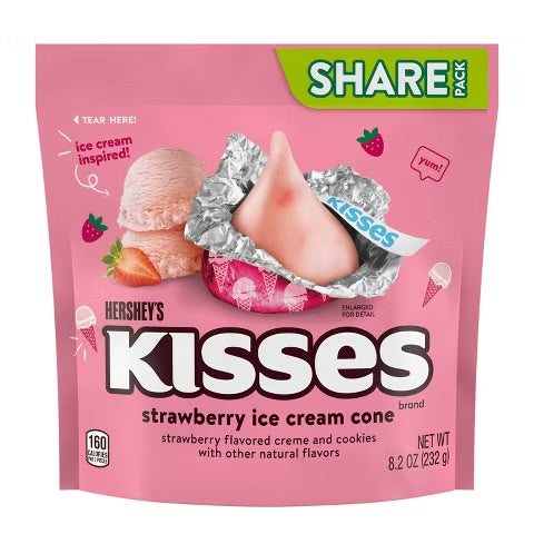 Hersheys kisses helado frutilla