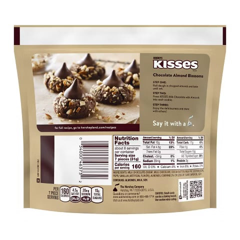 Hersheys kisses almendras