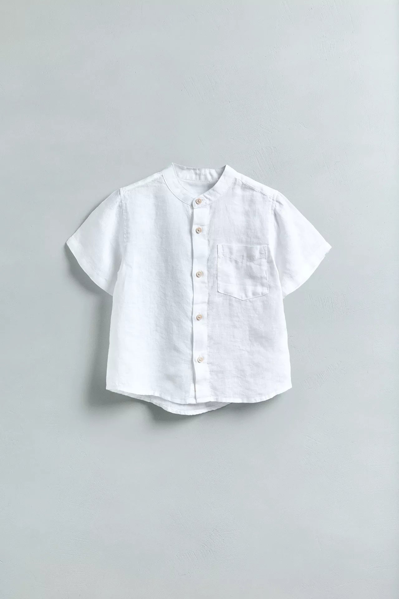 Camisa cuello mao lino