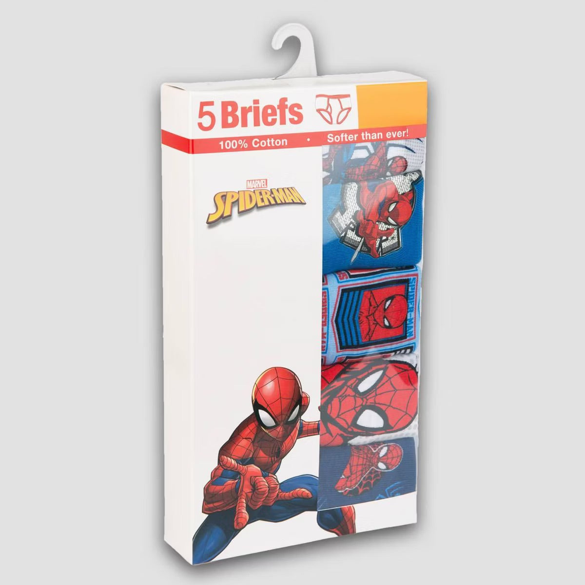 Pack de 5 calzoncillos spiderman