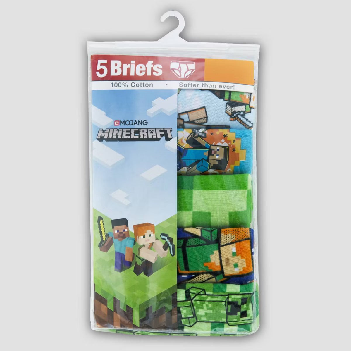 Pack de 5 calzoncillo minecraft