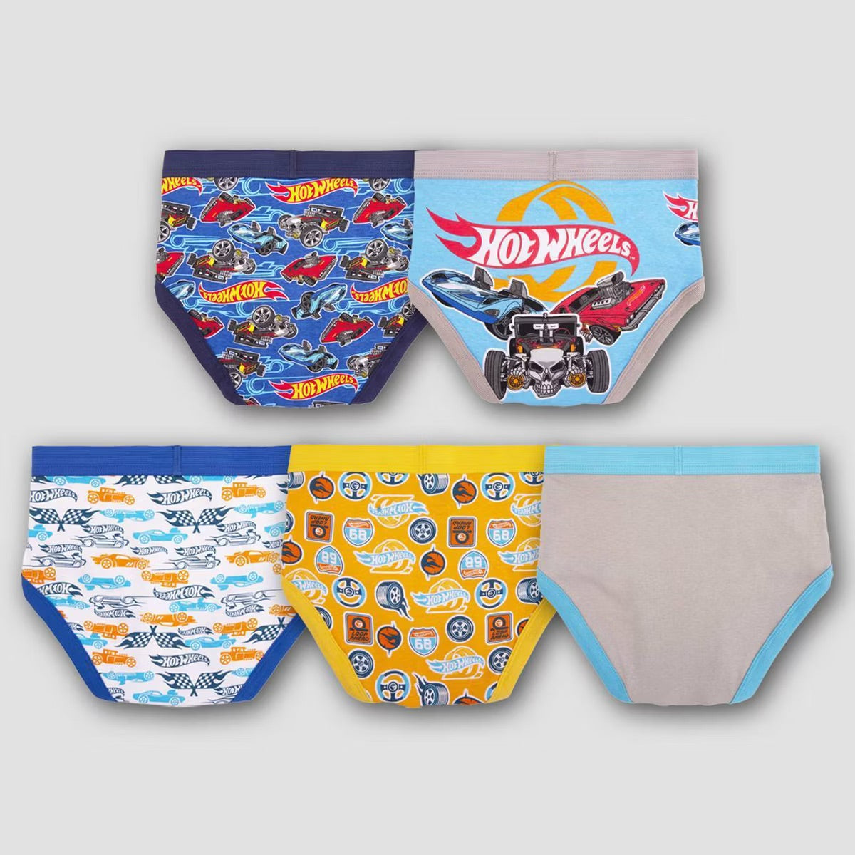 Pack de 5 calzoncillo hotwheels