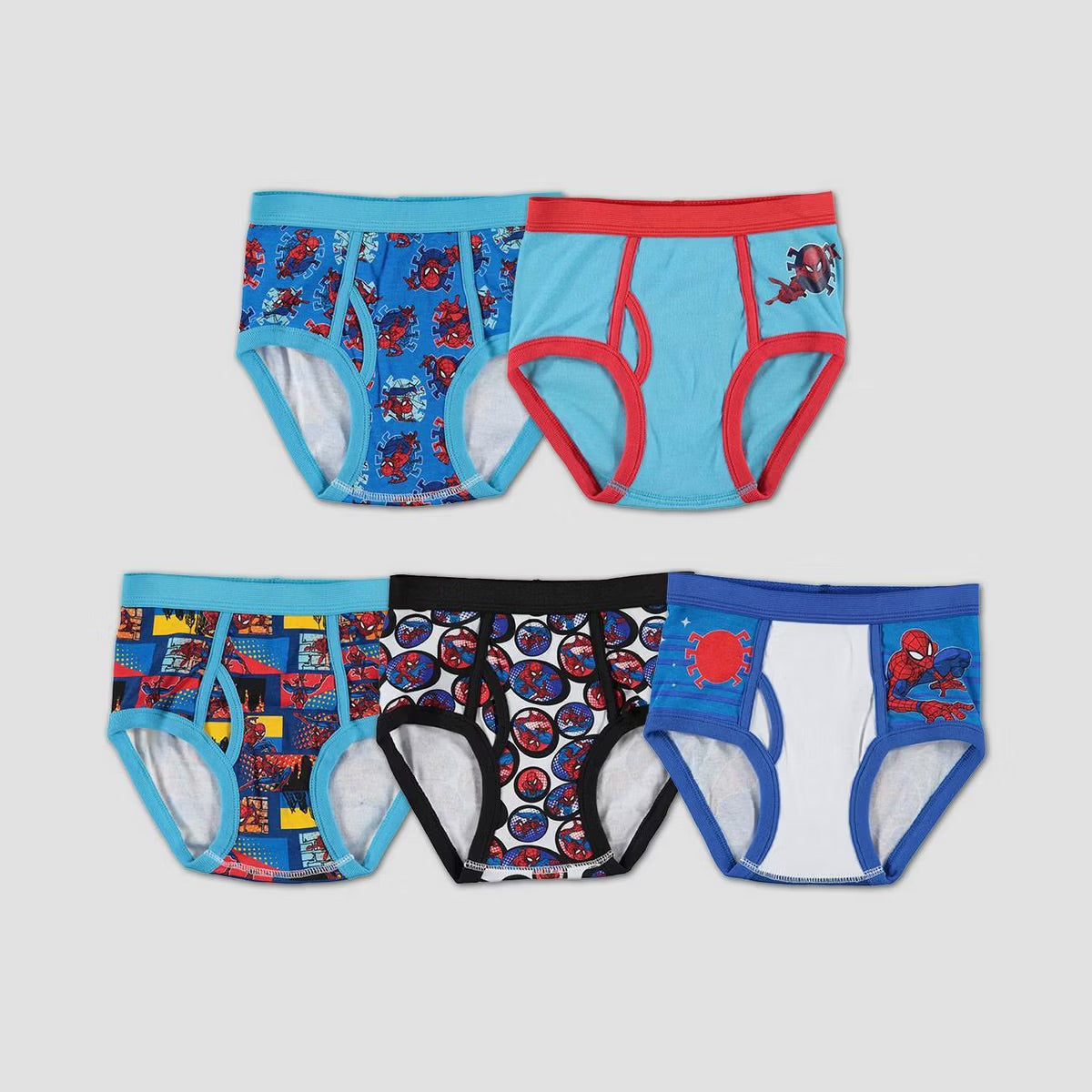 Pack de 5 calzoncillos spiderman