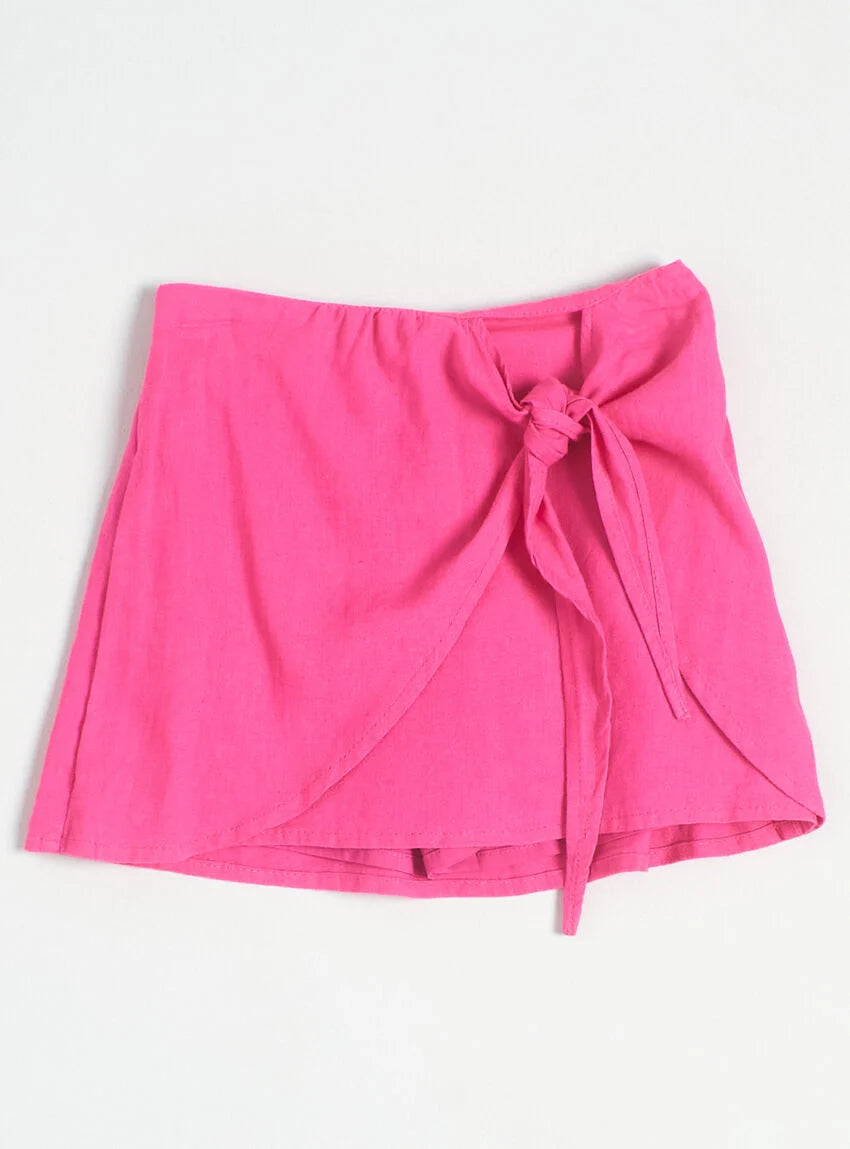 Short falda lino
