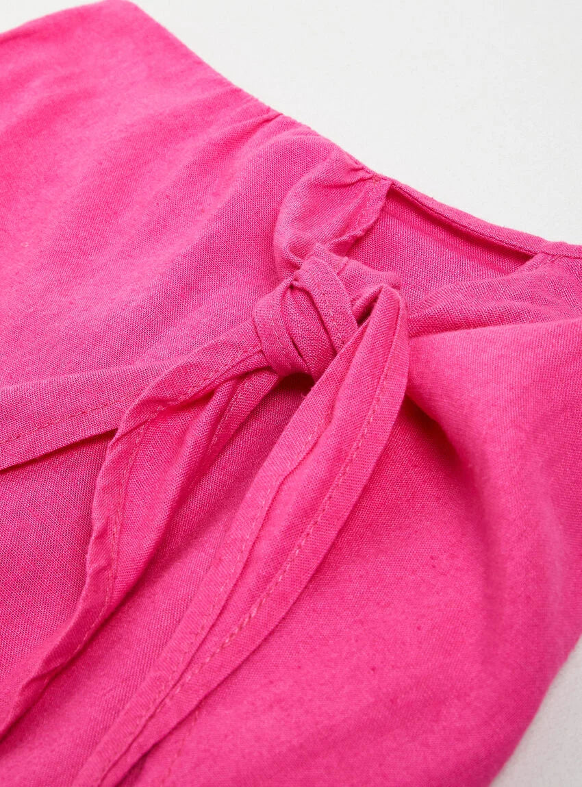 Short falda lino