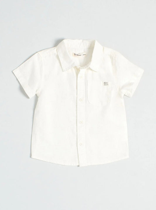Camisa lino blanca