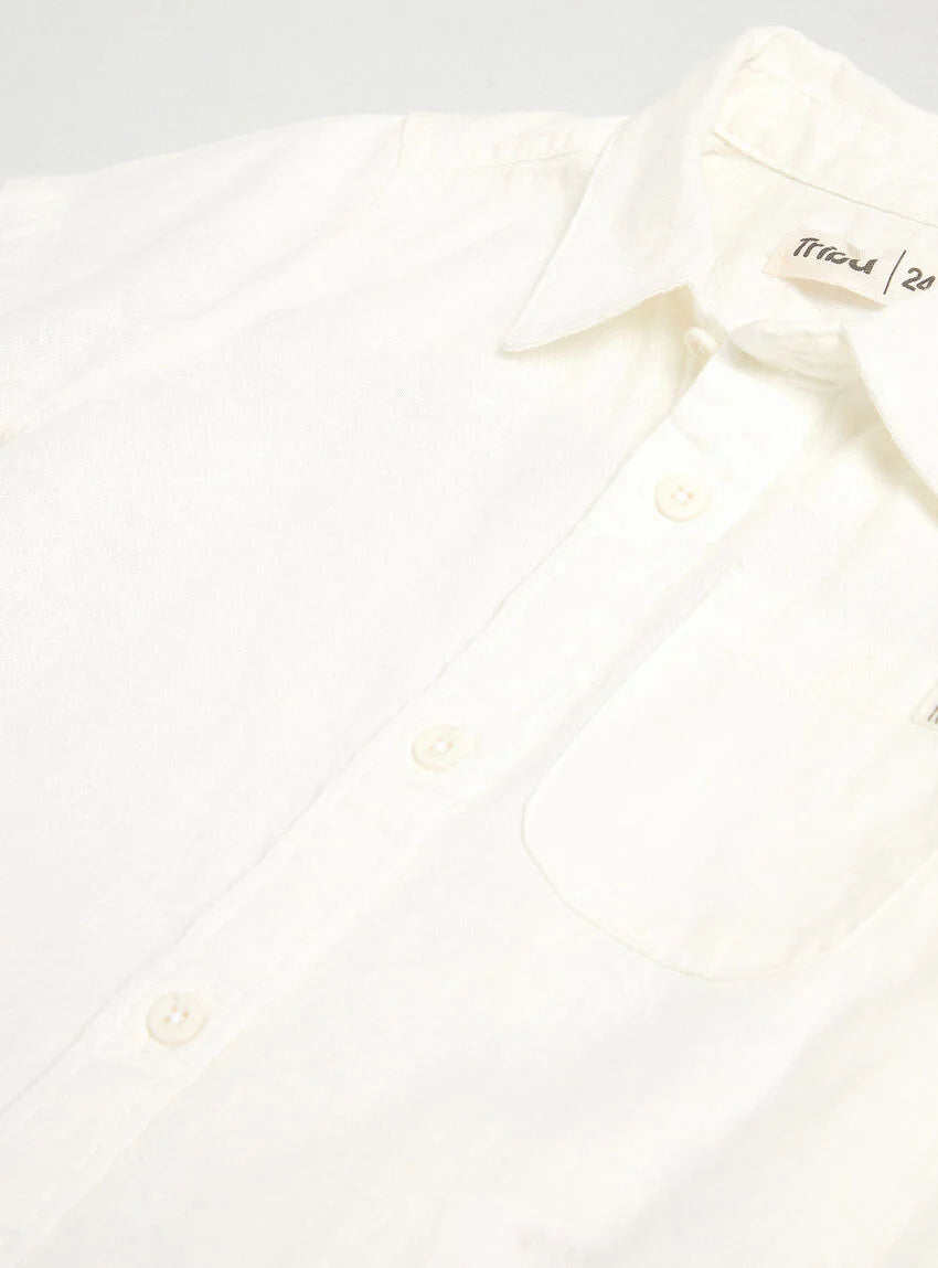 Camisa lino blanca