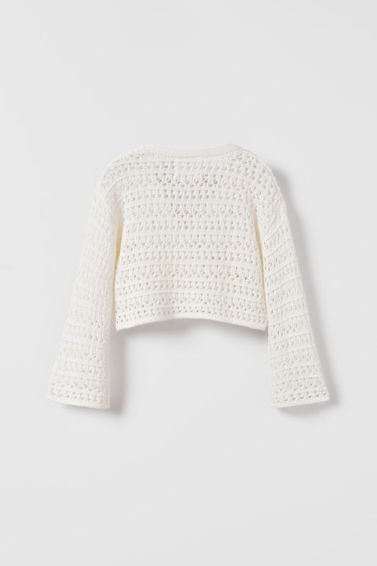 Cardigan punto desguajado