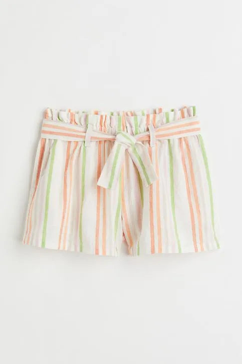 Shorts en mezcla de lino