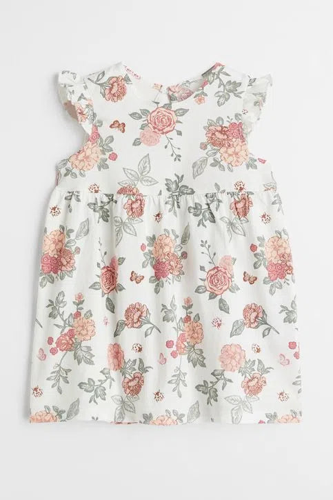Vestido con volantes floral