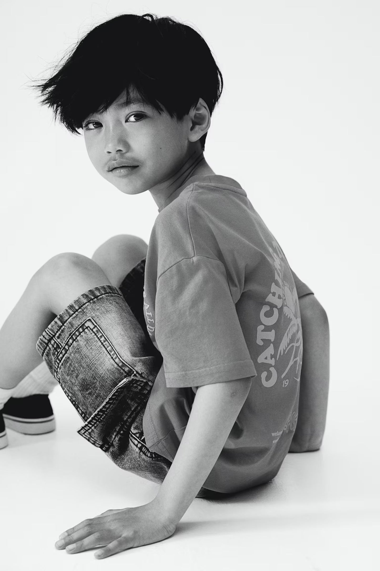 Short jean cargo negro