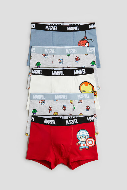 Pack de 5 boxers marvel