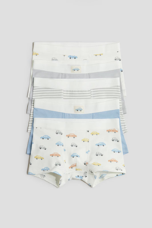 Pack de 5 boxers autos